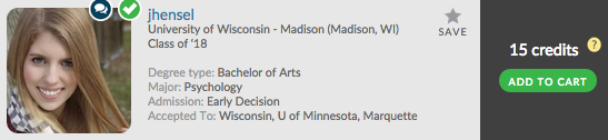 Want to be a Wisconsin Badger? Unlock JHensel's Admit Profile!