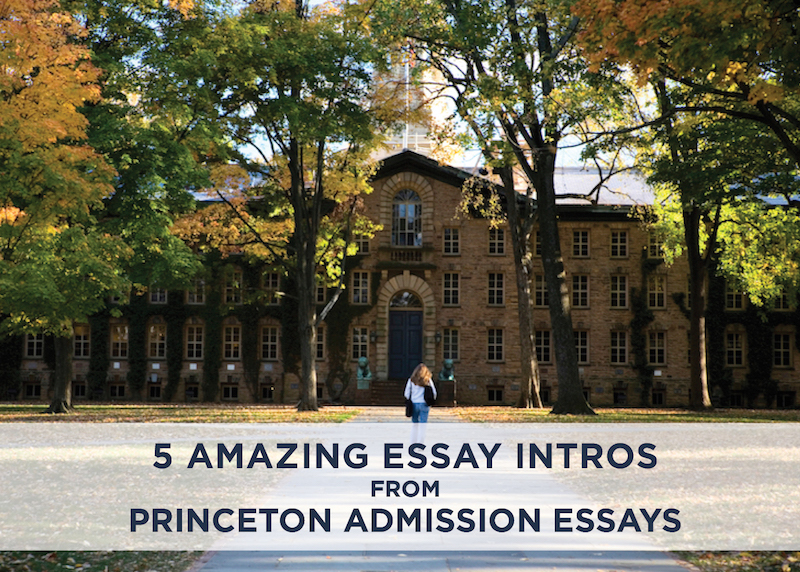 Princeton entrance essays