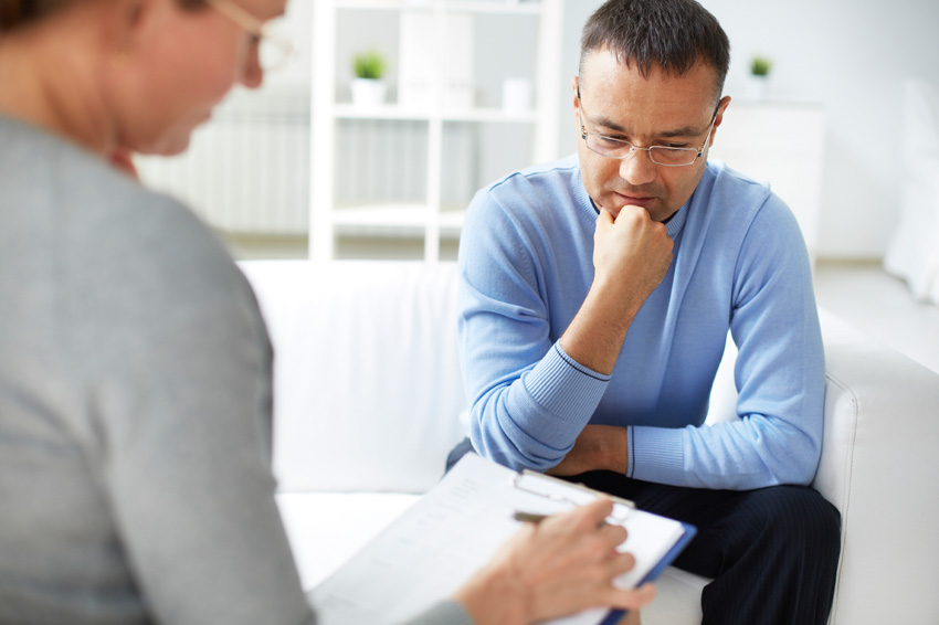 college counselor helping student