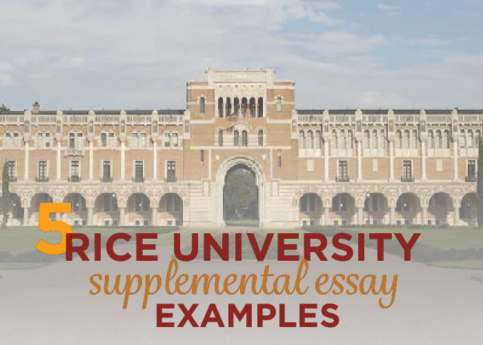 Rice university admissions essay