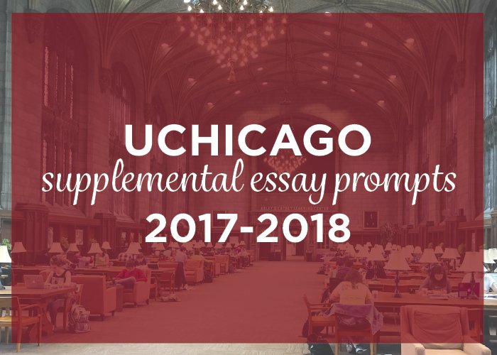 University of chicago essays