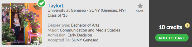 Want to know more about SUNY Geneseo? Unlock TaylorL's Admit Profile now!