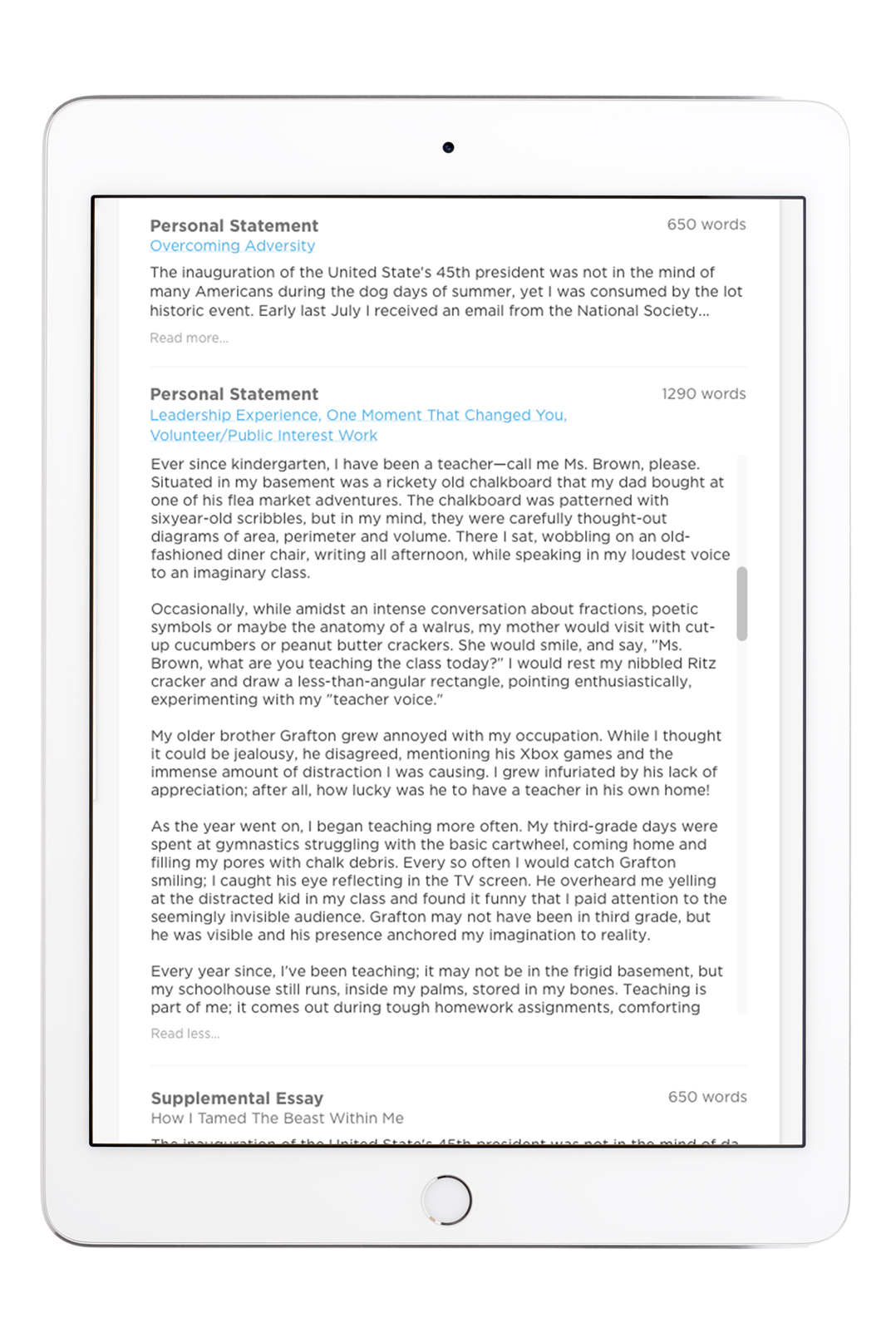 Application Essay Examples That Worked Application Essay Examples That Worked